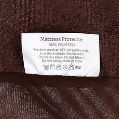 Amazon Brand - Solimo Water Resistant Polyester Mattress Protector, Single Bed Size (72x36 inch), Coffee