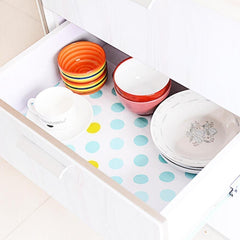 SYGA Large Blue Environmental Protection Printing Drawer Wardrobe Moisture and Dust Mildew Pad Antibacterial Dust Waterproof Non - Slip Mats (30x500) cm