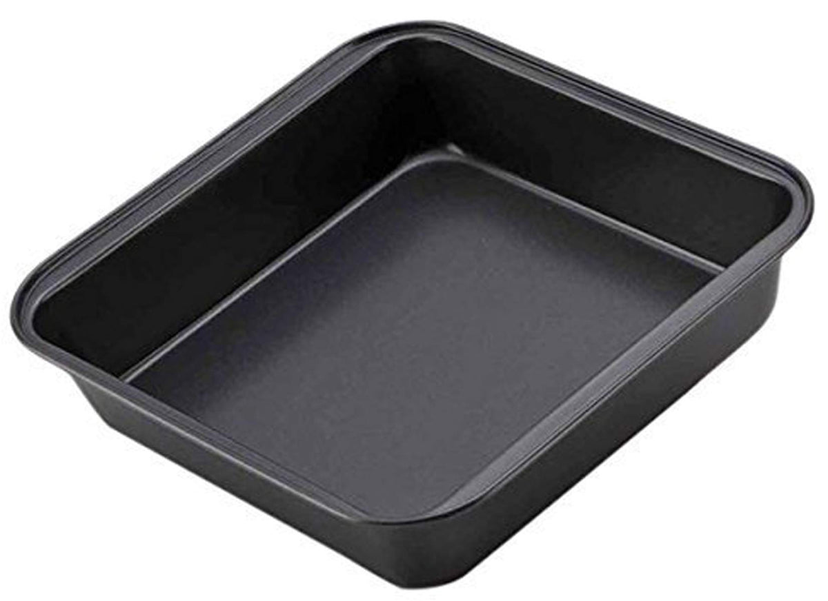 SYGA 1 Piece Heavy Duty Carbon Steel Square Bread Loaf Cake Mould Pan Tray for Baking Non Sticky Tin Teflon Coating-22 cm * 4cm