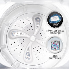 SHARP 7.5 kg Fully Automatic Top Load Washing Machine with Toughened Glass I JAPAN QUALITY I Hot & Cold Water Dual Inlet, Soft Close, Add Laundry I 10 Wash Mode I SS Pulsator I ES-T75N-GY I Inox Grey