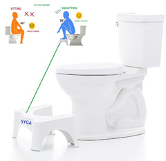SYGA Stool for Toilet, Cabinet - Anti-Slip, Anti-Constipation, Better Posture - Helps with IBS, Hemorrhoids and Other Problems - Space Saving, Compact_Set of 4