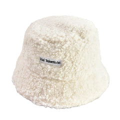 SYGA Wool Embroidered Warm Winter Hat for Women Hat Style Bucket-HatFluffy Warm (Above 15Years) Khaki