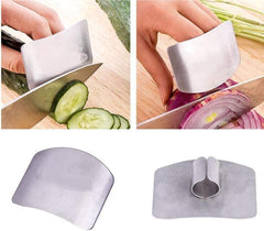 SYGA 2 Pcs Stainless Steel Finger Protector Safe Chopping Hand Guard Slice Kitchen Tool
