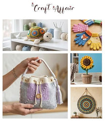 Craft Affair | Crochet Bloom Cotton Yarn 8ply (Each Color 2mm, 77Meter, 50Gram) 100% Pure Cotton | for Knitting Yarn | Craft & DIY Project: Grey, Pink, Off White