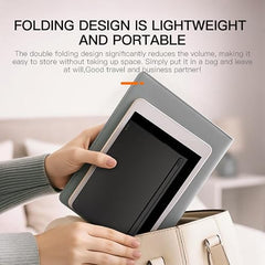 Gizmorac Foldable Keyboard Bluetooth - Portable Wireless Full-Size Folding Keyboard with Stand, Multi-Device (Connect 3) Rechargeable Slim Travel Keyboard for iPad, iPhone, Android, Windows, Laptop