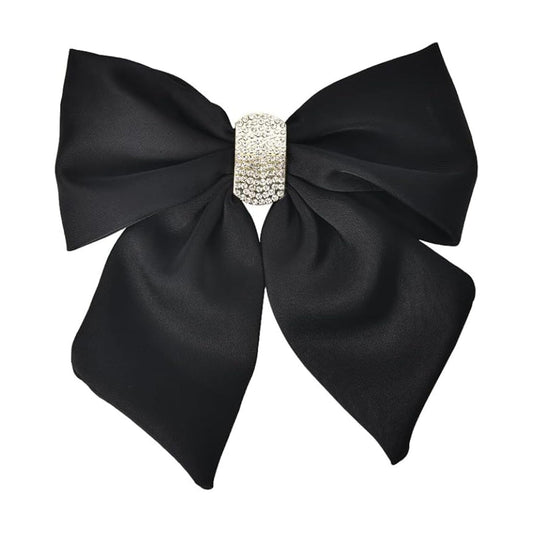 MOMISY Bow Shaped Hair Clip, Hair Accessories for Women and Girls (DiamondBlack, Free)