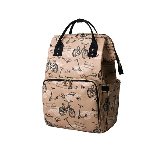 SYGA Multipurpose Large Capacity Mom's Backpack Diaper Bag(Beige)