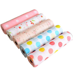 SYGA Large Peach Flower Environmental Protection Printing Drawer Wardrobe Moisture and Dust Mildew Pad Antibacterial Dust Waterproof Non - Slip Mats (30x500) cm