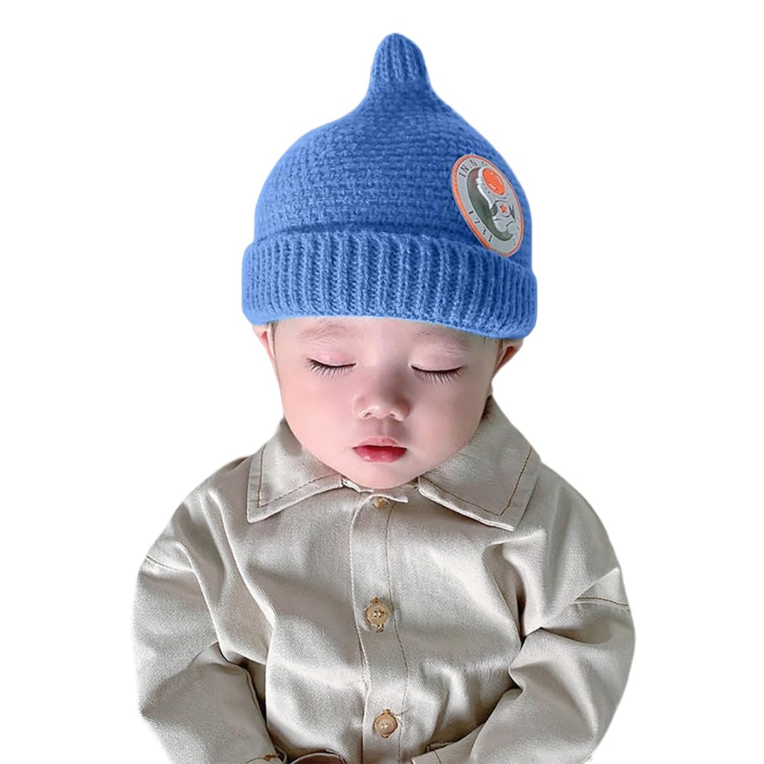 SYGA Baby Winter hat Baby Woolen Knitted Unisex Hat -Blue(6-18 Month)