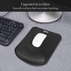 Dyazo Memory-Foam Gel Mouse Pad with Wrist Rest Support Non Slip Rubber Base Mousepad Suitable for Computer, Laptop, Notebooks Gaming (Blue)