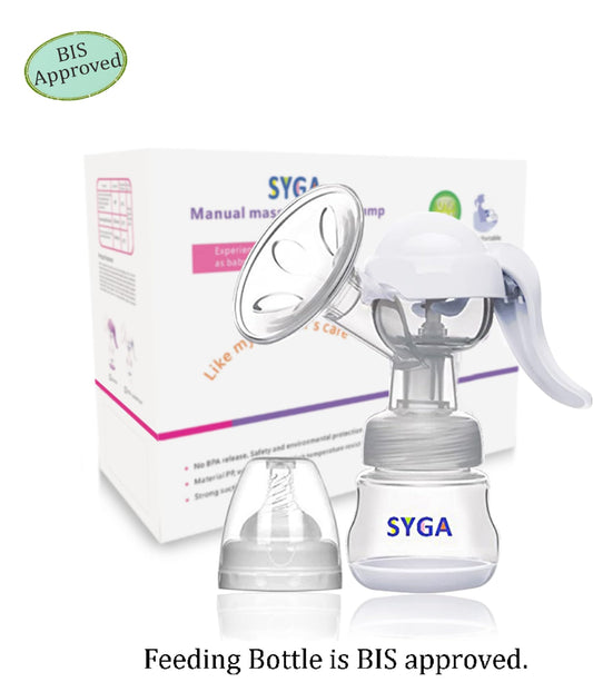 Syga Manual Breast Pump with Lid for Breastfeeding