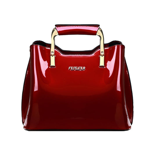 SYGA Women Elegant Glossy  Handbag - Stylish Bucket Bag for Modern Women