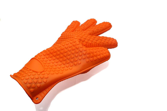 SYGA Microwave Silicone Heat Resistant Grilling BBQ Insulated Gloves for Cooking, Baking, Smoking & Potholder(1 Pair)