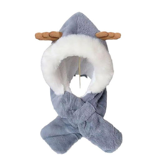 SYGA Baby Winter Beanie Hat Animal Shaped Warm Cap and Scarf (2-6 Year)