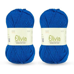 Ganga Acrowools Acrylic Olivia,Double Knit Yarn. Hand Knitting&Crochet Yarn. Oekotex Class 1 Certified. Pack of 2 Balls-100Gms Each. Shade No-Olv012, Maroon