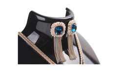 SYGA Plastic Necklace and Earring Display Storage Jewelry Display Rack (Black)