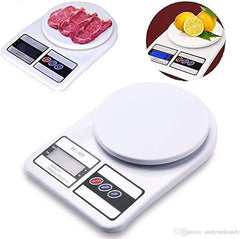 SF-400 Digital Kitchen Weighing Scale | 10Kg x 1g Precision | Food Scale with LCD Display for Cooking, Baking, Meal Prep & Healthy Diet | Compact Weight Machine for Home Use (White)