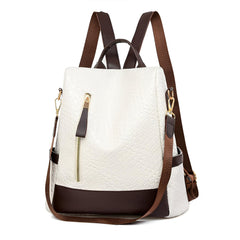 SYGA Women Embossed Backpack – Lightweight, Burden-Reducing Design with Digging Outer Pockets for Daily Use