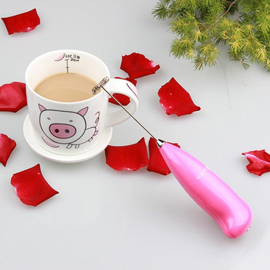 SYGA Electric Milk Frother Handheld Milk Wand Mixer Frother for Latte Coffee Hot Milk Hand Blender, Frother (Multicolor)
