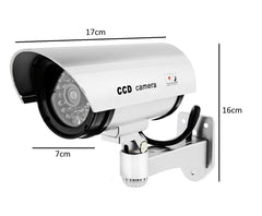 SYGA CCTV Security Fake/Dummy Camera Outdoor Bullet Camera with 1 Flashing Light