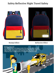 SYGA Kids Schoolbag, Breathable, Waterproof, Customized Logo Backpack For Kindergarten And Elementary School Students (Small Dark Blue)