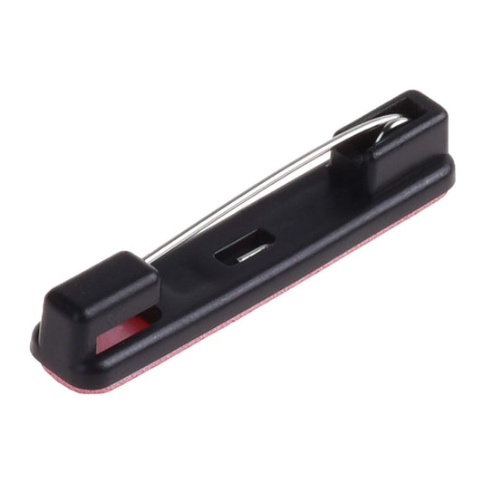 SYGA 100 Pices Self-Adhesive Bar Office Safety Pins for ID Badge Crafting (Black)