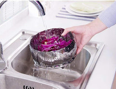 SYGA Stainless Steel Vegetable Steamer Basket/Insert for Pots, Pans, Crock Pots & More. 7.5" to 11"