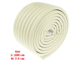 SYGA Set of 2 White Baby Lining Strip Edge Guard Cushion Corner Cover tape Infant Bump Protector