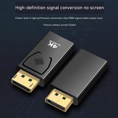 SYGA 1080P Display Port to HDMI-Compatible Adapter Converter Display Port Male DP to Female HD TV Cable Adapter Video Audio for PC TV (Black)