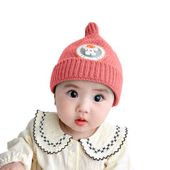 SYGA Baby Winter hat Baby Woolen Knitted Unisex Hat -Orange (6-18 Month)