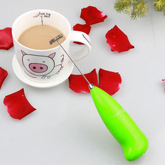 SYGA Electric Milk Frother Handheld Milk Wand Mixer Frother for Latte Coffee Hot Milk Hand Blender, Frother (Multicolor)