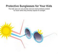 SYGA Kids Goggles, Modern Stylish Eyewears for Boy's and Girls, Crown Style - Beige- Pack of 1