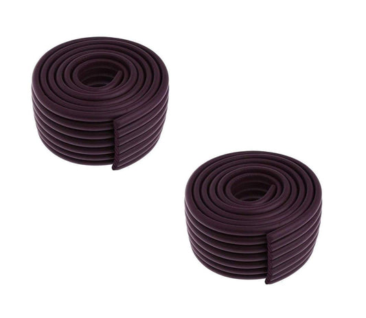 SYGA Set of 2 Brown Baby Lining Strip Edge Guard Cushion Corner Cover tape Infant Bump Protector