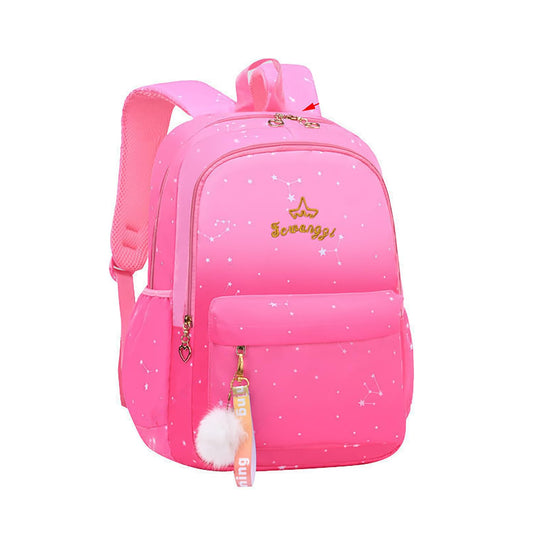 SYGA Kids Schoolbag, Lightweight, Waterproof, Cute Backpack For kindergarten and Primary School Students (Dark Pink)