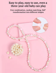 SYGA Beads for Kids Crafts Children's Jewelry Making Kit DIY Bracelets Necklace Hairband and Rings Craft Kits Birthday for 4, 5, 6, 7-Year-Old Little Girls-Multicolor (DIYBeadsSet-14)