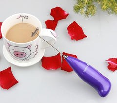 SYGA Electric Milk Frother Handheld Milk Wand Mixer Frother for Latte Coffee Hot Milk Hand Blender, Frother (Multicolor)