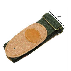 SYGA Cool Design Cotton Leather Guitar Strap(Beige)