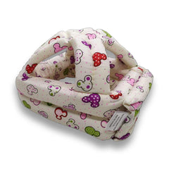 SYGA 1 Piece Infant, Toddler & Baby Child Helmet Head Protector Cushion Bonnet_Micky Mouse_Polka Dots_White