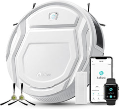 Lefant M210 Robot Vacuum Cleaner, 2200Pa Strong Suction, 7.8cm Thin 28cm Dia, Automatic Self-Charging Small Robotic Vacuums, 2.4G Wi-Fi/App/Alexa Control, Ideal for All Hard Floors