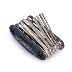 Syga Multi Function Folding Bicycle Cycling Mechanic Combination Repait Metal Tool (Medium, Black)
