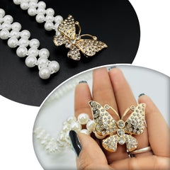 SYGA Pearl Adjustable Waist Belt with Hollowed Tassel Detail, Suitable Size for Waist 24-36 INCH (EL95-19)