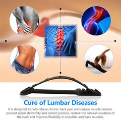 SYGA Back Massage 4 Level Adjustable Stretcher Stretching Magic Lumbar Support Waist Neck Relax Mate Device