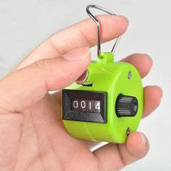 SYGA Hand Tally Counter, Digit Number Lap Counter Manual Mechanical Clicker with Finger Ring - Silver