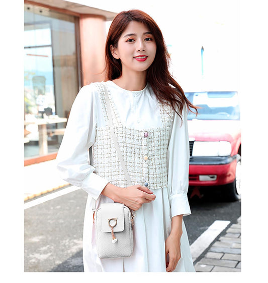 SYGA Mobile Phone Bag White Ladies Bags Ladies Shoulder Bag Small Bag One Piece