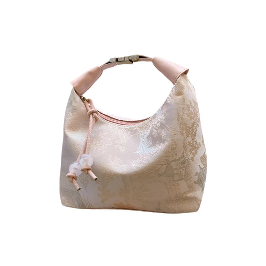 SYGA Women's Fabric Material With Flower Print Design, Sling Bag