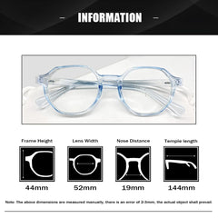 SYGA Anti-Blue Light Retro Flat Mirrors Cross-Border Glasses Suitable For 16+ boys&Girls Candy Color(Yellow)