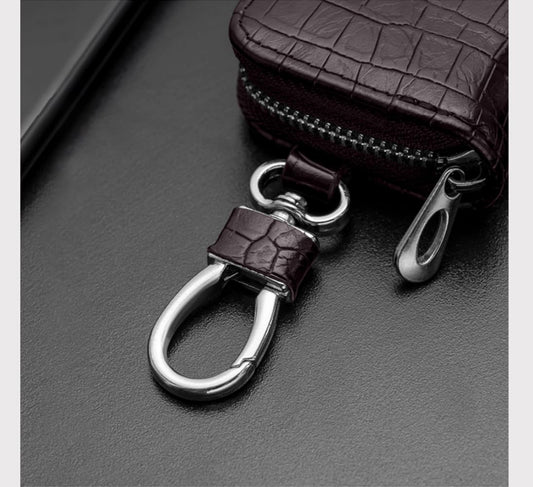 SYGA Car Key Bag Creative Style Car Zipper Fashion Protective Case for Men and Women(Key Brown)