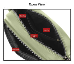 SYGA Women's Crossbody Bags,Single Shoulder Small Bags With Chex Design(Green)