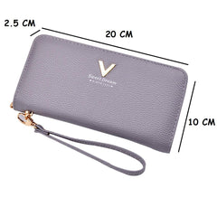 SYGA Black_PU Leather_ Wrist Clutch Cell Phone Clutch Bags Portable Organizer Purse Cash Key Card Phone Purse for Women_Black