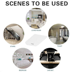 SYGA 4 Pieces Black Rug Gripper -Anti Curling Non Slip Area Reusable Carpet Sticker